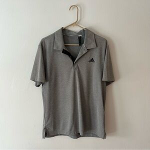 Gray men’s Adidas golf shirt